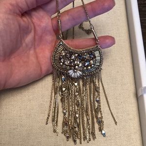 STELLA & DOT Analena necklace fringed pendant